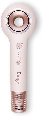 L’ANGE HAIR Axia HaloRing Ionic Hair Dryer | High Speed Professional Blow Dryer for Smooth, Frizz-Free Styles | Lightweight Brushless Motor with Concentrator & Wall Mount | 4 Heat Settings | Off-white