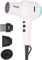 L'ANGE HAIR PowerStyle Turbo Ionic Hair Dryer | 1875 Watt Professional Blow Dryer with Diffuser & Concentrator | Multiple Heat & Speed Settings for Fast Drying | Salon-Grade Styling Tools, White