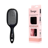 L'ANGE HAIR Detangling Vented Brush | Flexible Bristles for Wet or Dry Hair | Gentle Glide to Reduce Breakage | Ergonomic Shower Brush | Great for All Hair Types & Sensitive Scalps (Black)