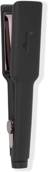 L'ANGE HAIR Le Titane Titanium Flat Iron | Hair Straightener with Curved Edges for Versatile Styling | Dual Voltage Flat Iron with Infrared Heat & Adjustable Temperature | 1.75" Black