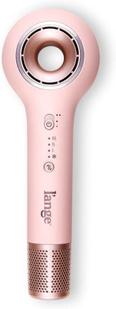 L’Ange Hair Axia HaloRing Ionic Hair Dryer | High Speed Professional Blow Dryer for Smooth, Frizz-Free Styles | Lightweight Brushless Motor with Concentrator & Wall Mount | 4 Heat Settings | Blush