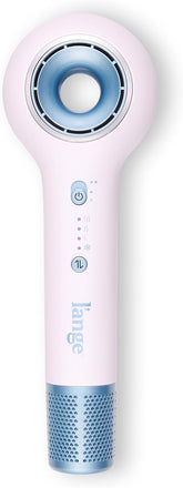 L’Ange Hair Axia HaloRing Ionic Hair Dryer | High Speed Professional Blow Dryer for Smooth, Frizz-Free Styles | Lightweight Brushless Motor with Concentrator & Wall Mount | 4 Heat Settings | White