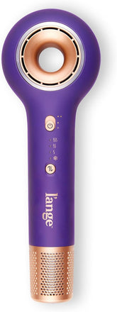 L’Ange Hair Axia HaloRing Ionic Hair Dryer | High Speed Professional Blow Dryer for Smooth, Frizz-Free Styles | Lightweight Brushless Motor with Concentrator & Wall Mount | 4 Heat Settings | Purple