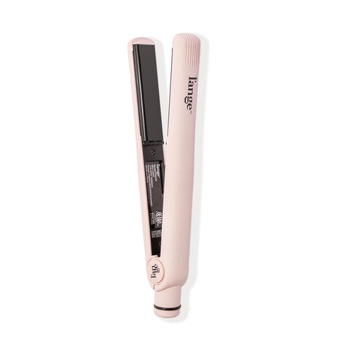 L'ANGE HAIR Aplatir Ceramic 1" Flat Iron | Adjustable Temp & Dual Voltage Hair Straightener | Tourmaline-Infused Plates for Smooth, Frizz-Free Styling | 1 Inch Styling Tool (Blush)