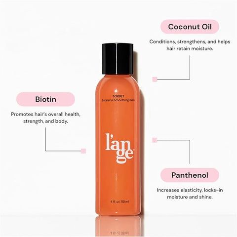 L’ANGE HAIR Sorbet Botanical Smoothing Balm | Lightweight Biotin Leave-In Conditioner for Frizz Control, Shine & Detangling | Heat Protectant Balm for Blowouts & Defined Curls | Hair Care Products